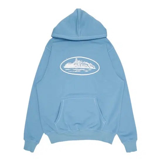Corteiz 5 Starz Alcatraz Hoodie Baby Blue