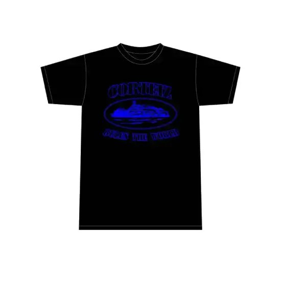 Corteiz Alcatraz T-Shirt Black/Blue