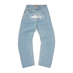 Corteiz ALCATRAZ BAGGYJEANS [WASHED BLUE]